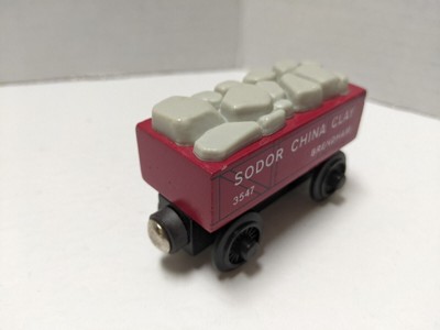 thomas wooden railway sodor china clay cars
