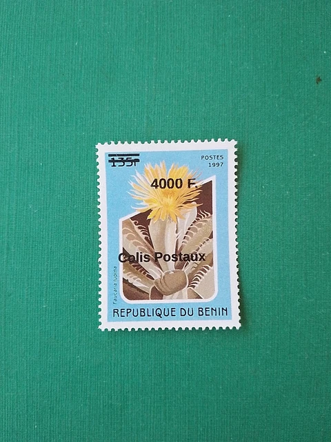 Bénin surchargé overprint 4000f sur 135f MNH neuf Orchidée Colis Postaux