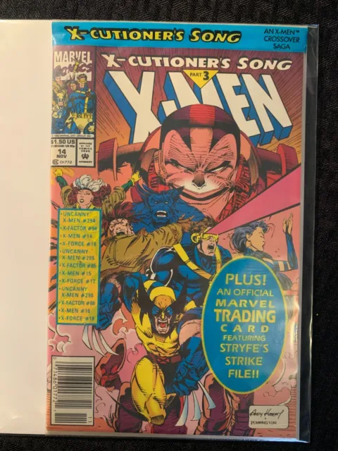 X-Men Vol 1 No 14 1992, Vintage Marvel Comics X-Cutioner's Song Part 3 unopened