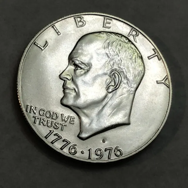 Bicentennial 1776-1976S 40% silver gem BU Eisenhower IKE dollar.  #6