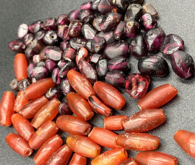 Old Antique Ancient Roman Carnelian Garnet Gems Jewelry Beads Necklace Lot