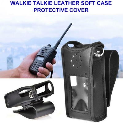 Walkie-talkie Borsa a sacco in pelle supporto-cambio accessori utili 