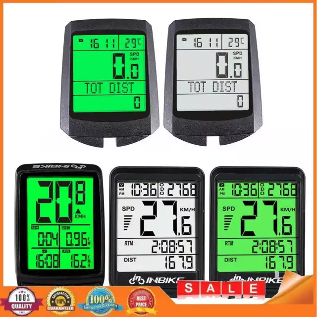 INBIKE Waterproof Bicycle Wireless Speedometer Odometer Cycling Bike Stopwatch