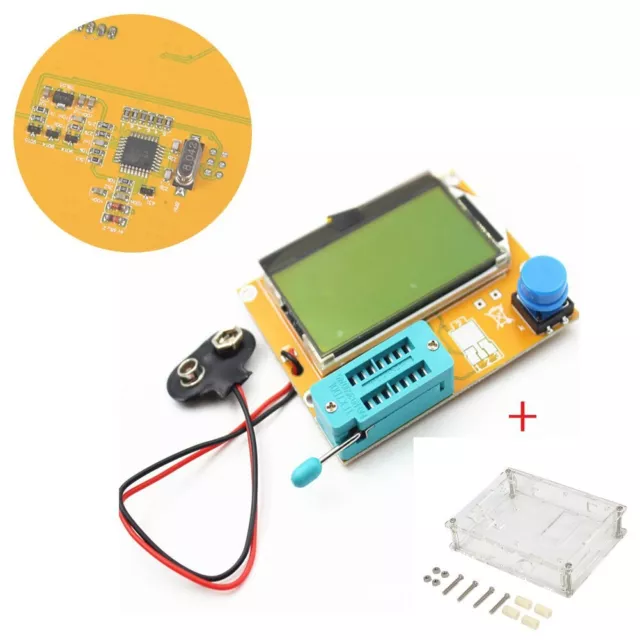 Testeur de transistor à écran LCD LCRT4 avec mesure de diode et d'inductance