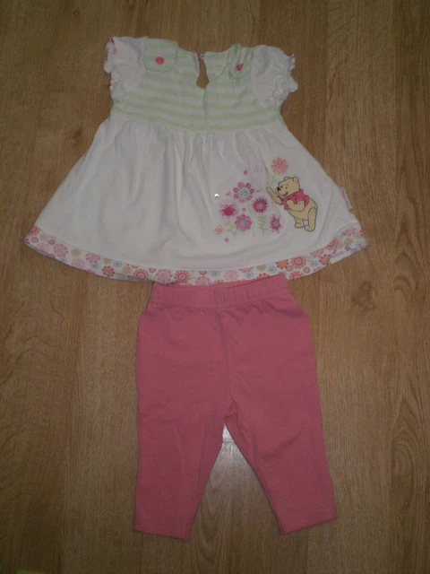 Girls Disney Dress & Leggings set with Winnie the Pooh, George, 0-3 months