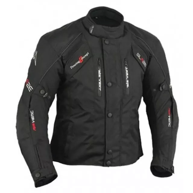 Sportliche Motorrad Jacke Motorradjacke Schwarz Gr. M bis XL