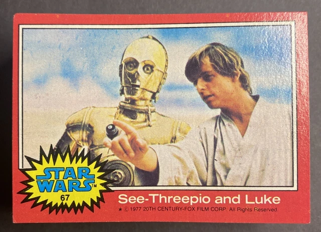 🔥👍1977 Topps Star Wars Red Series 2 Complete Set 1-66 EX-NM + Stickers 1-11