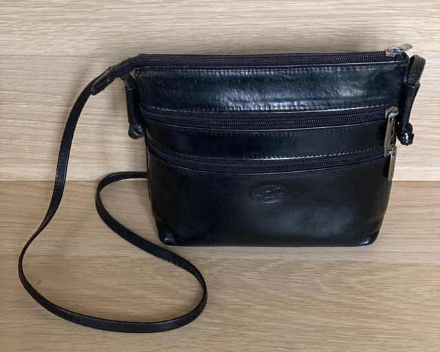 Petit Sac Bandoulière Sinéquanone En Cuir De Vachette Noir - Bandoulière Amovible, Neuf Avec étiquettes