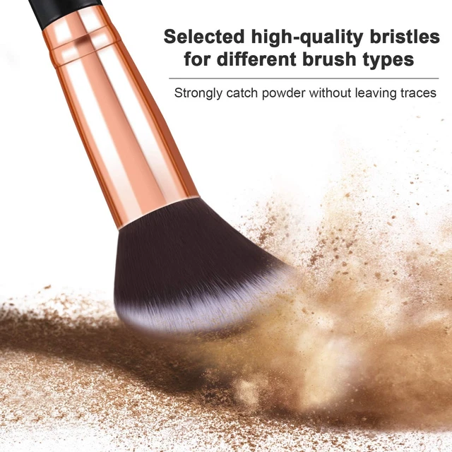 Pennelli Make up  10Pcs Set Di Pennelli per Trucco in Marmo Set Di Pennelli per 3