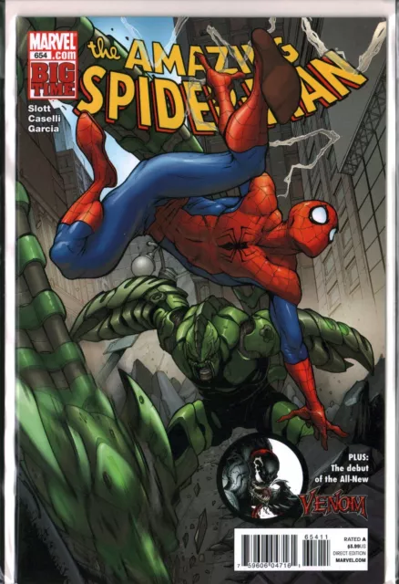 AMAZING SPIDER-MAN #654 KEY 1st Appearance AGENT VENOM Marvel NM- (9.2)