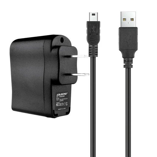 AC Wall Power Charger Adapter USB Cord For Garmin Dakota 10 20 Edge 500 605 705