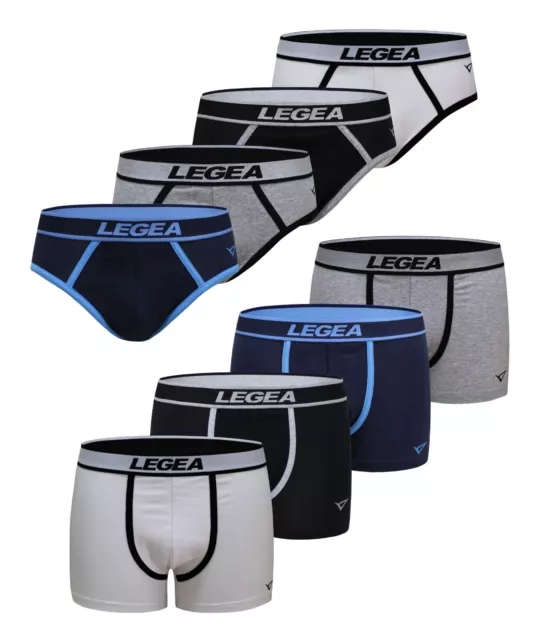 Slip Boxer da Uomo LEGEA in Cotone Elasticizzato Pacco da 3 e 6