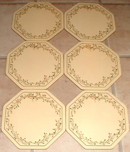 Johnson Brothers Eternal Beau Six Cloverleaf Place Mats Vgc Boxed