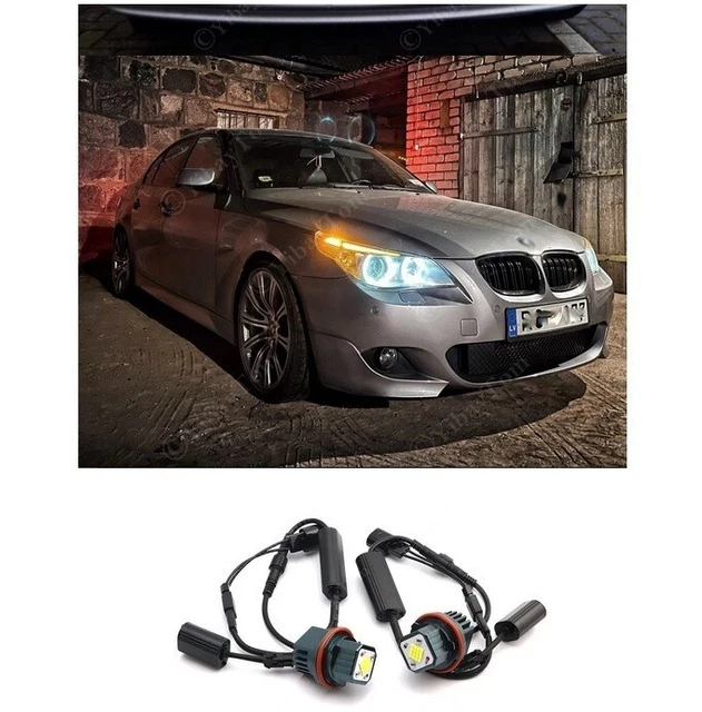 Ampoule LED Angel Eyes 160W Blanc 6000K - Pour BMW Série 7 E65/E66, X3 E83, X5 E53 - Compatible CanBus