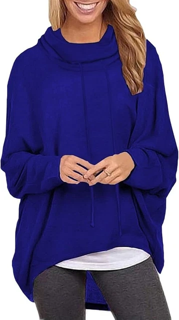 Women Royal Blue GOING NOWHERE Oversized Sweatshirt