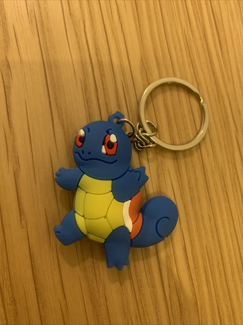 Neu Pokémon Schlüsselanhänger 3D Metallring | Silikon Gummi |  Shiggy Squirtle