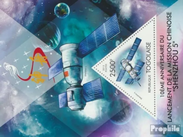 Briefmarken Togo  Mi Block 841 postfrisch Raumfahrt