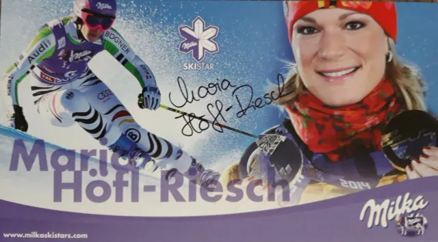 Maria Höfl-Riesch / Ski Alpin / Oly Gold / Original Autogramm