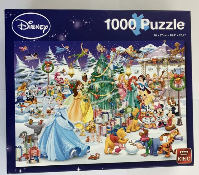 PUZZLE DISNEY 1000 pezzi inverno Wonderland puzzle con cornice Natale  completo EUR 6,68 - PicClick IT