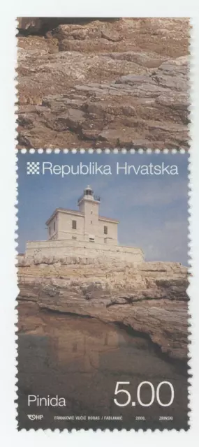 Croacia 2008 Faro PINIDA Estampilla como nuevo 🙂