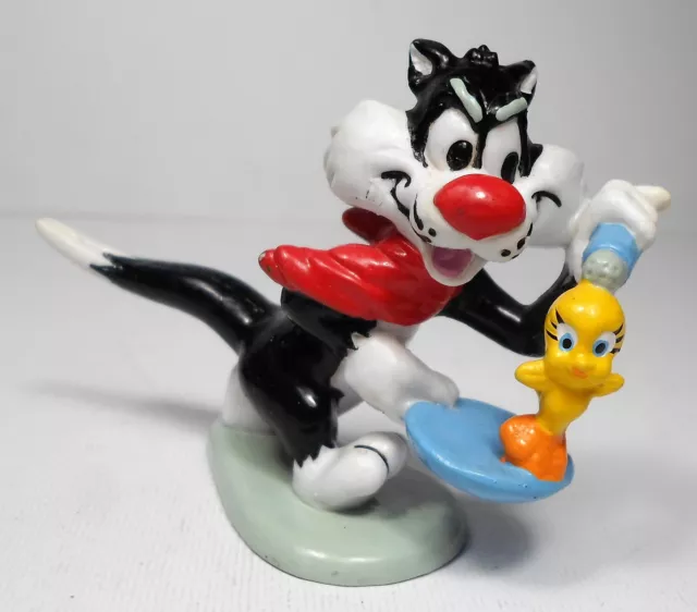 APPLAUSE WARNER Bros VTG 1988 LOONEY TUNES SYLVESTER & TWEETY 2" PVC FIGURINE