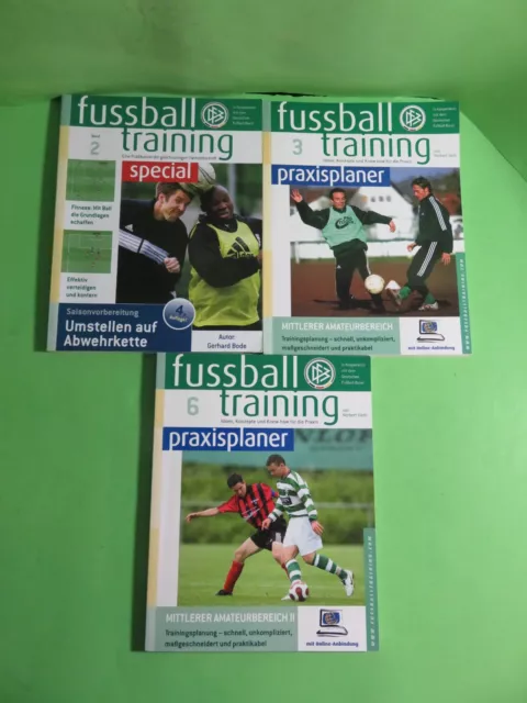 3 Taschenbücher,Fussball Training,Praxisplaner,Band 3und6,und Spezial Band 2