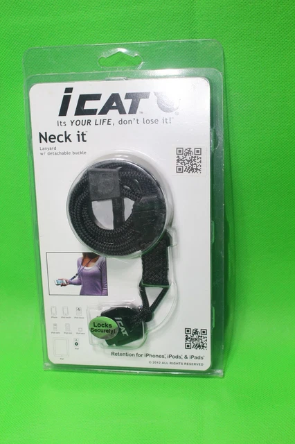 iCAT Neck It Phone Lanyard with Detachable Buckle for iPhone, iPod and iPad