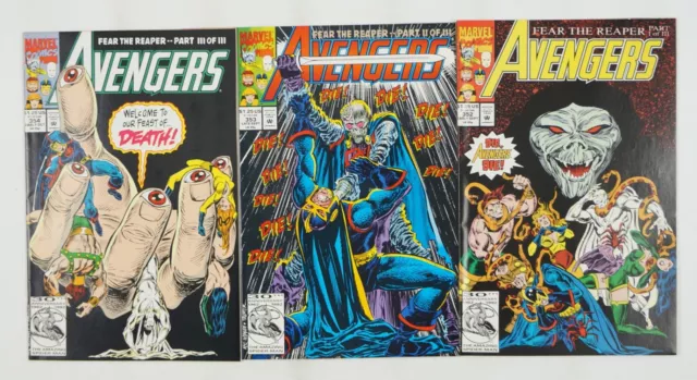Avengers: Fear the Reaper #1-3 FN complete story Marvel Hercules set #352-354
