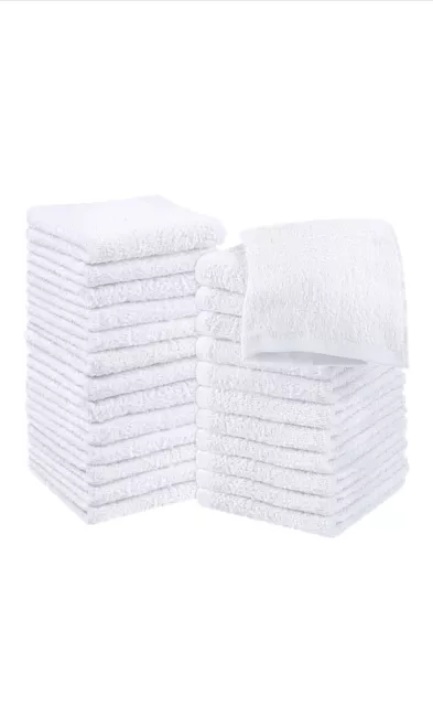 Utopia Towels Asciugamani per Il Viso bianco (30 x30 cm)