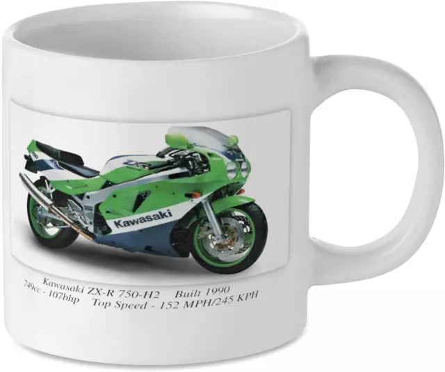 Kawasaki ZX-R 750-H2 Motorcycle Motorbike Tea Coffee Mug Biker Gift Printed UK