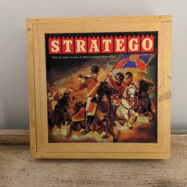"STRATEGO"  Board Game Milton Bradley Nostalgia Series Wooden Box