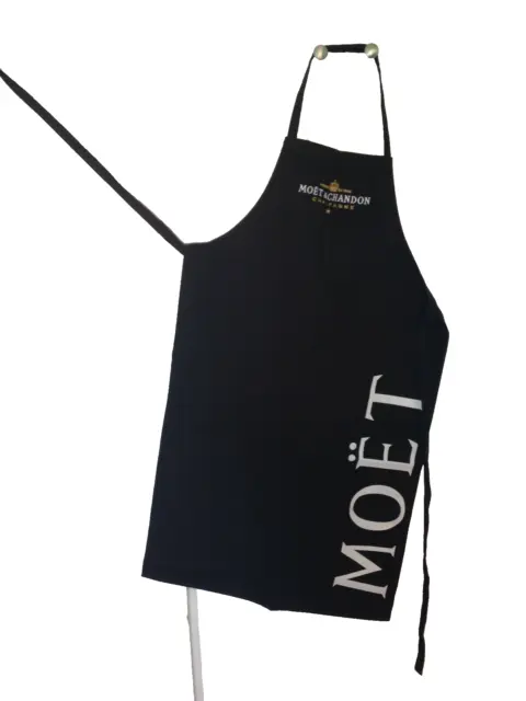Moet Chandon Champagne Black And White Fullcover Bib Apron New In Polybag