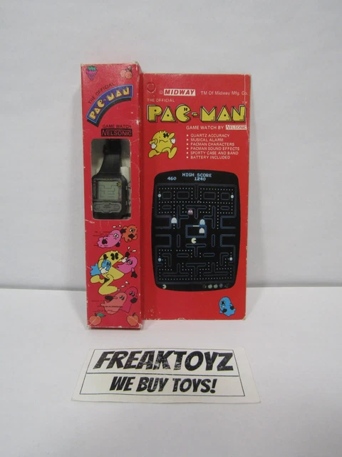 NELSONIC PAC-MAN GAME Watch (confezione con istruzioni) (scatola