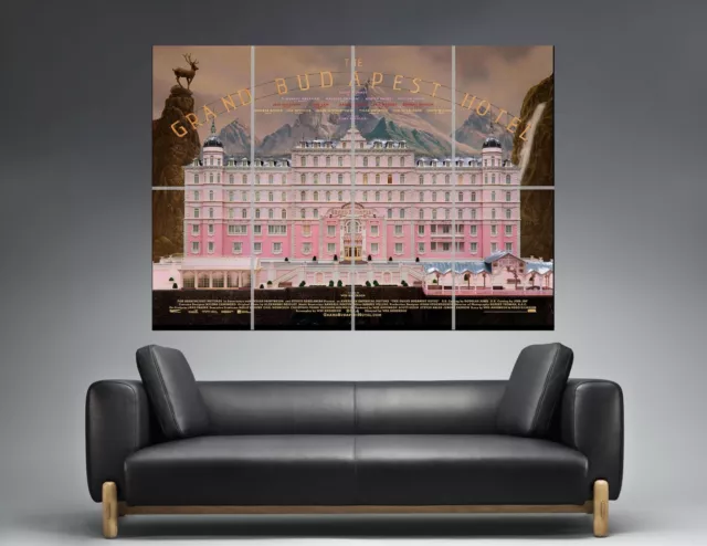 THE GRAND BUDAPEST HOTEL OFFICIEL AFFICHE  Poster Grand format A0 Large Print