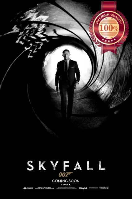 Skyfall James Bond 007 Gunbarrel Original Cinema Movie Print Premium Poster