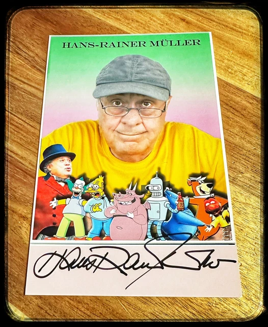 NEU * AUTOGRAMMKARTE von HansRainer Müller * Synchronsprecher * Die