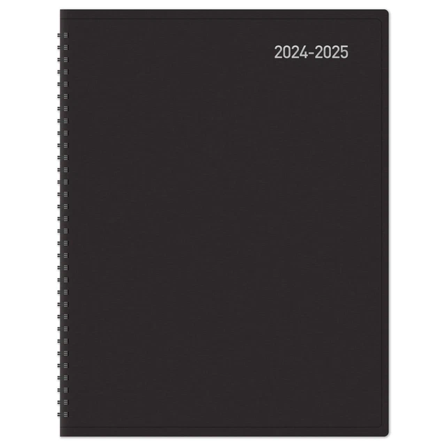 20242025 OFFICE DEPOT Weekly/Monthly Academic Planner, 8"x11", Black