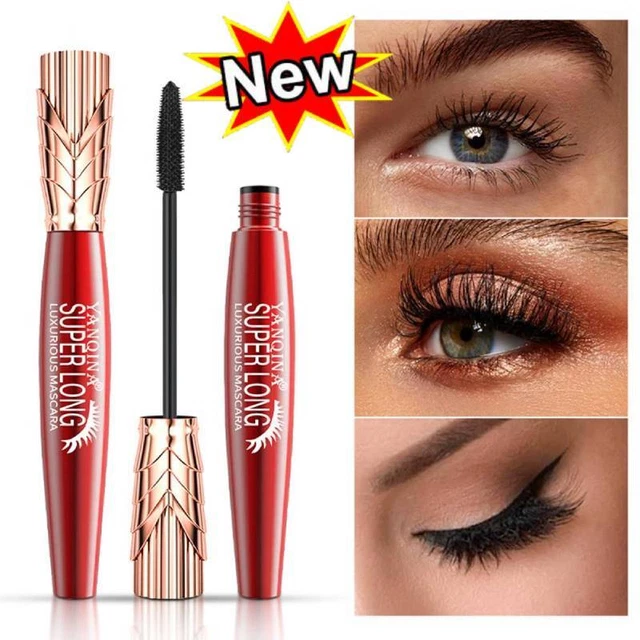 YANQINA 4D Mascara Impermeabile Lunga Durata Curl Spesso Giornaliero Lunga Durata - Nero^