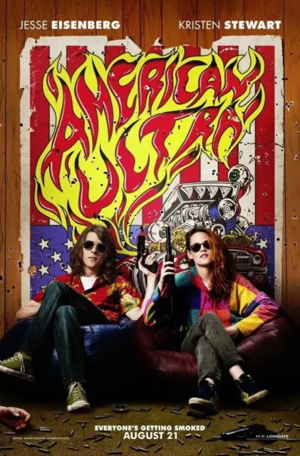 American Ultra, 2015,Original, DS, One Sheet, 27”x41” Rolled.