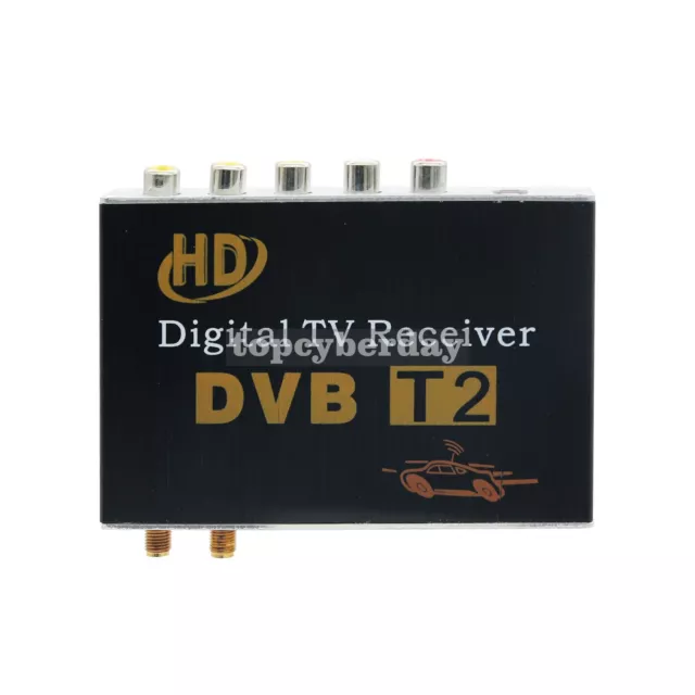 DVB T2 Digital TV Receiver Tuner HD Mobile Car TV Box USB HDMI Dual Antenna