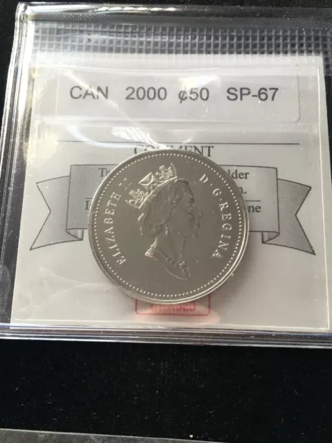 2000  Coin Mart Graded Canadian ¢50 Cent**SP-67**