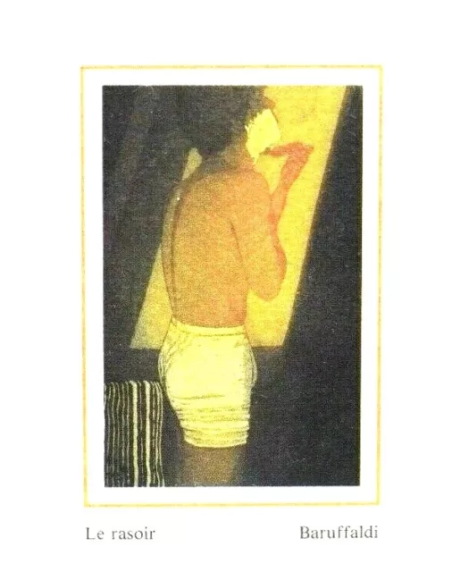 Baruffaldi / Venetian Artist / Italy / Artwork titled / Le Rasoir / Vintage