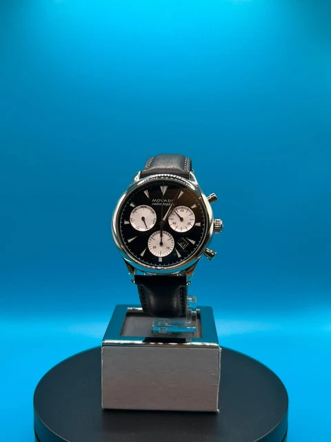 MOVADO Heritage Chronograph Black Dial Men's Watch - 3650005