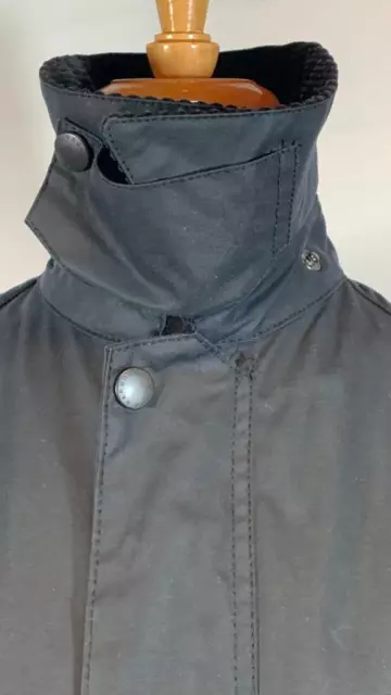 BARBOUR BEDALE WAXED Cotton LS Zipper Front Pockets Jacket Mens Size 34 ...