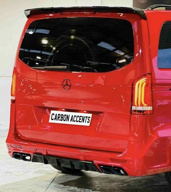 MERCEDES VCLASS VITO W447 MK3 Rear Roof Gloss Black Spoiler Lip 1521