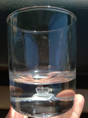 crown royal glasses with hologram