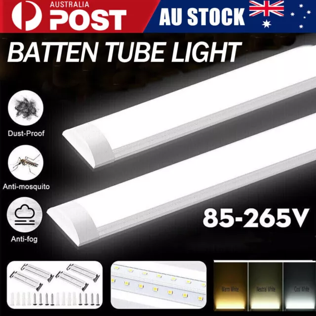 LED Slim Ceiling Batten Tube Light 30CM 60CM 90CM 150CM Linear Fluro Fluorescent