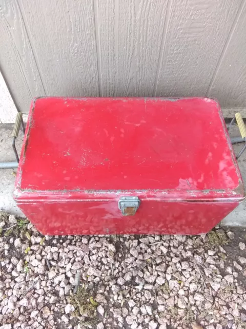 1950’s VINTAGE Coca Cola PICNIC Cooler Progress REFRIGERATOR CO. LOUISVILLE KY