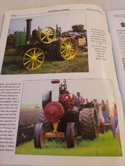 2009 Oct./Nov., Engineers & Engines Magazine For Steam, Gas, Tractor, Railroad 3