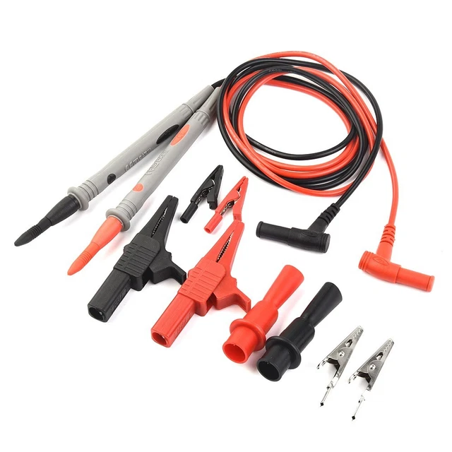 Tutoy LCR Meter Test Porta/Clip Cavo/Terminale Kelvin Probe Fili con 4 Bnc